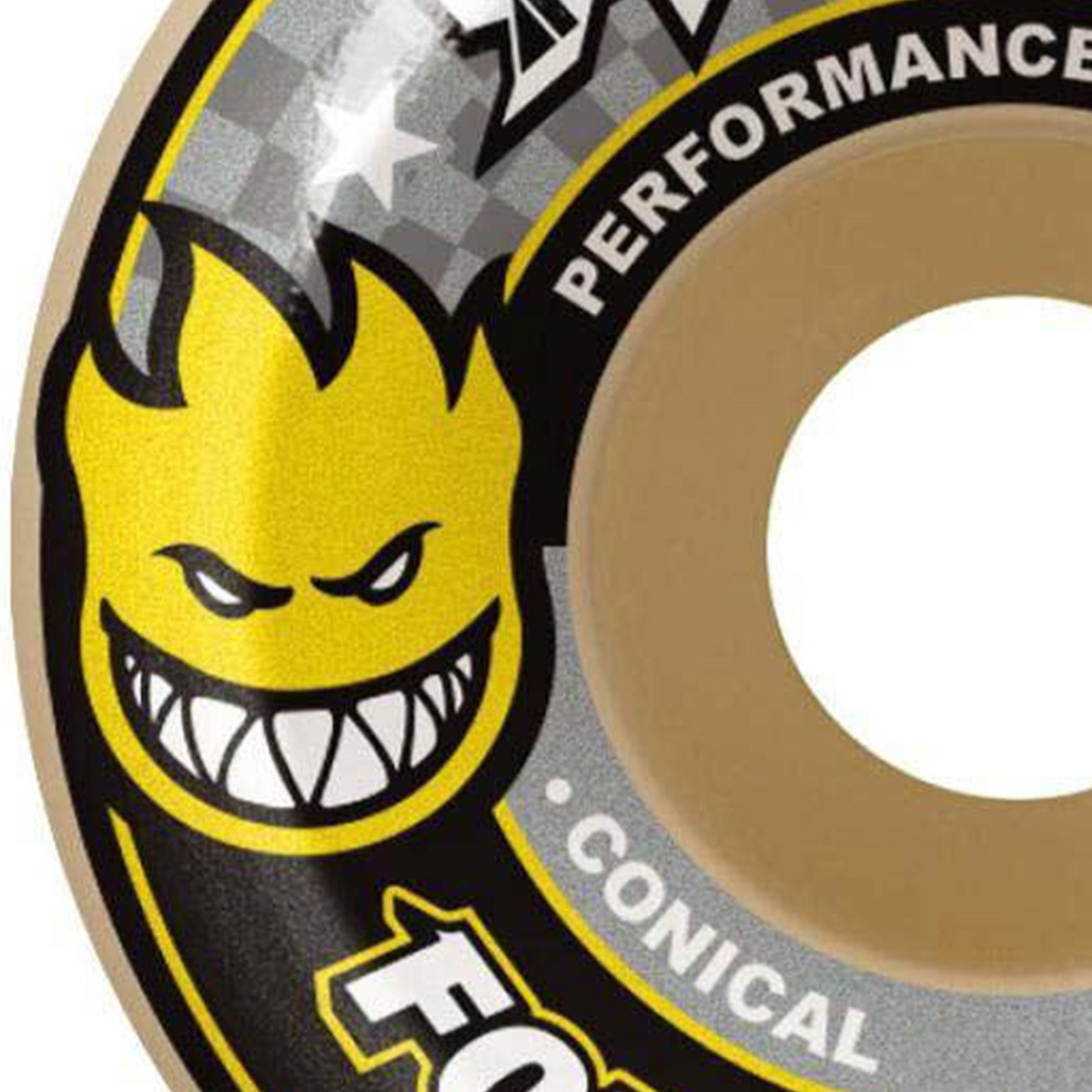 スケートボード SPITFIRE F4 99D CONICAL YELLOW 52mm SPITFIRE 52, 53, 54mm : F4 99D Conical ( Yellow Print) 52